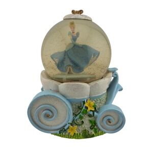 Disney Cinderella Musical Snow Globe Kcare Carriage Tested Works